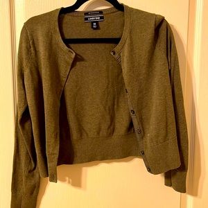 Long cropped cardigan